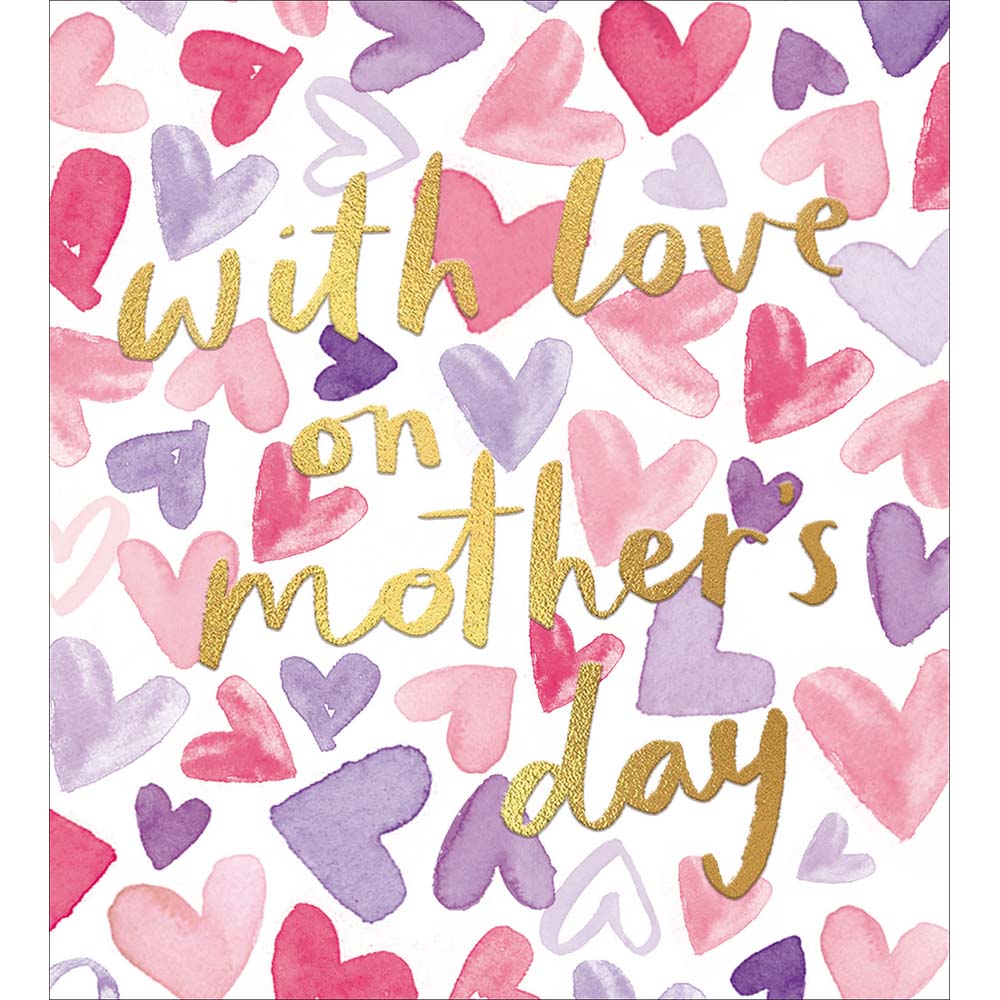 Pastel Polka Hearts Mother's Day Card By Penny Black