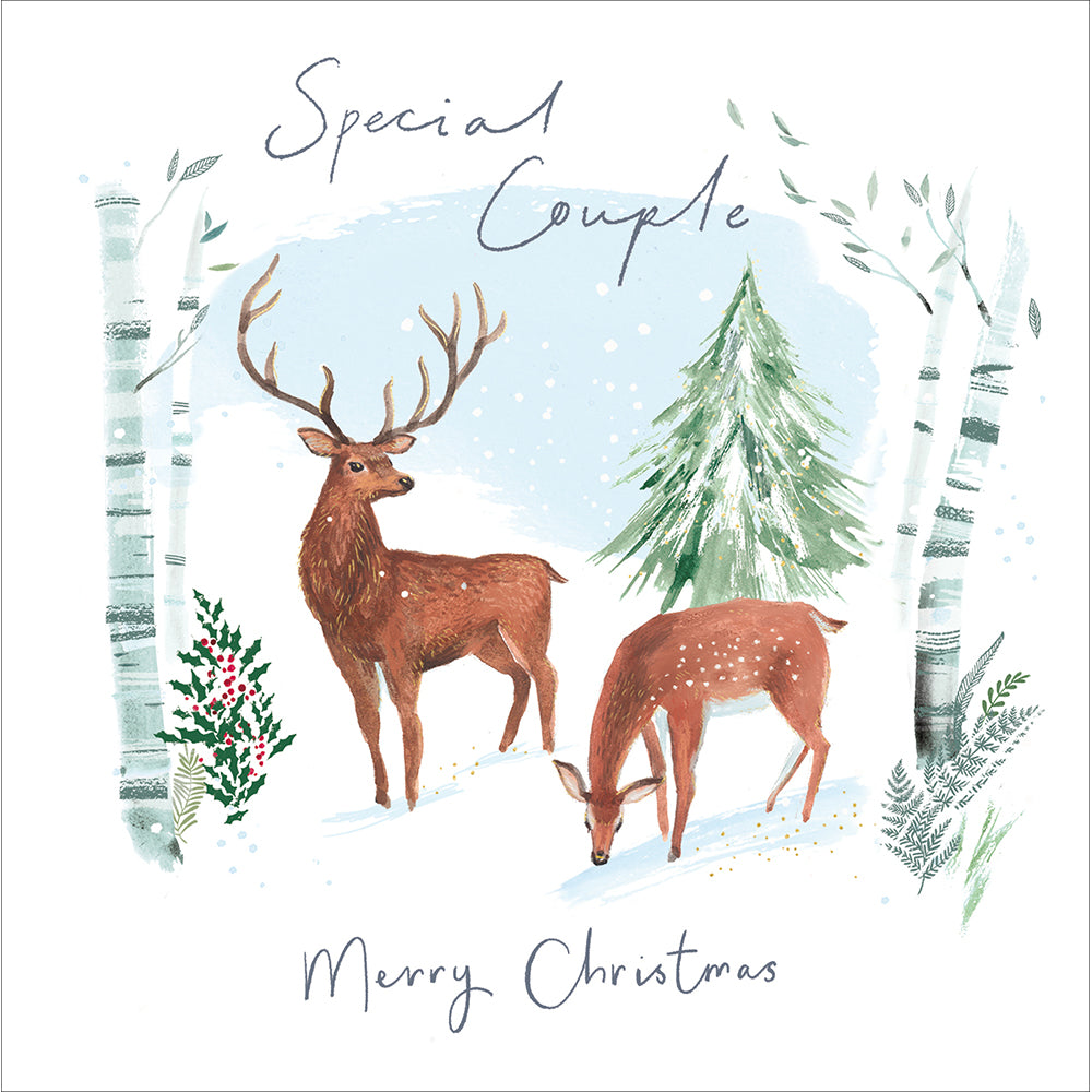 Deer In The Forest Both Of You Christmas Card By Penny Black