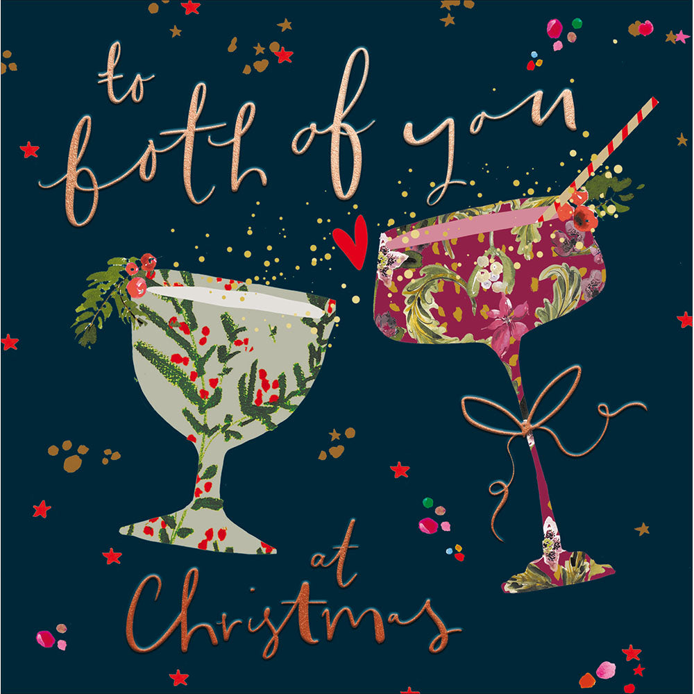 Toast The Season Collage Cocktails Both Of You Christmas Card By Penny Black