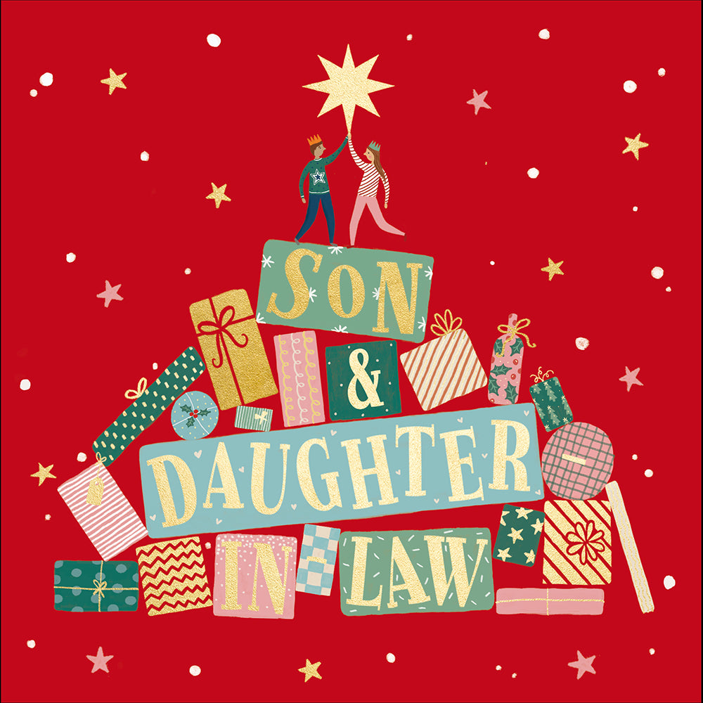 Wishing On A Star Son & Daughter In Law Christmas Card By Penny Black