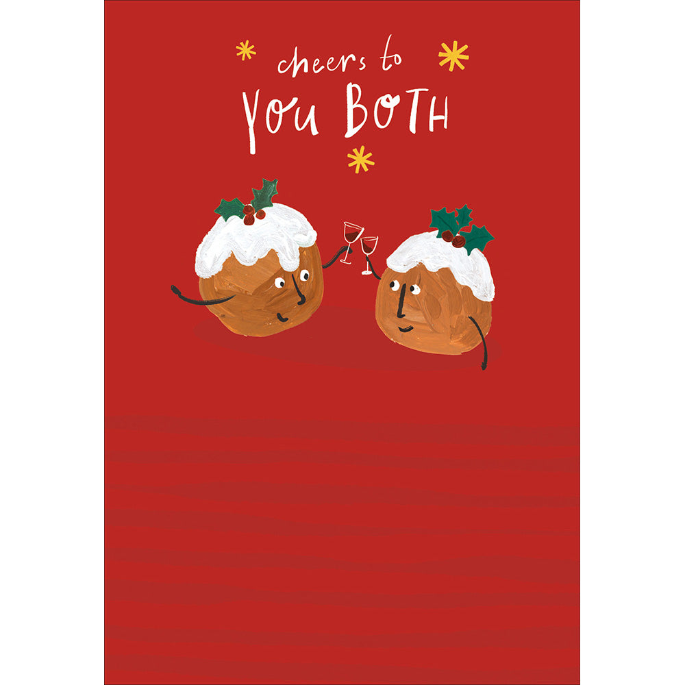 Christmas Puds Cheers To You Both Card By Penny Black