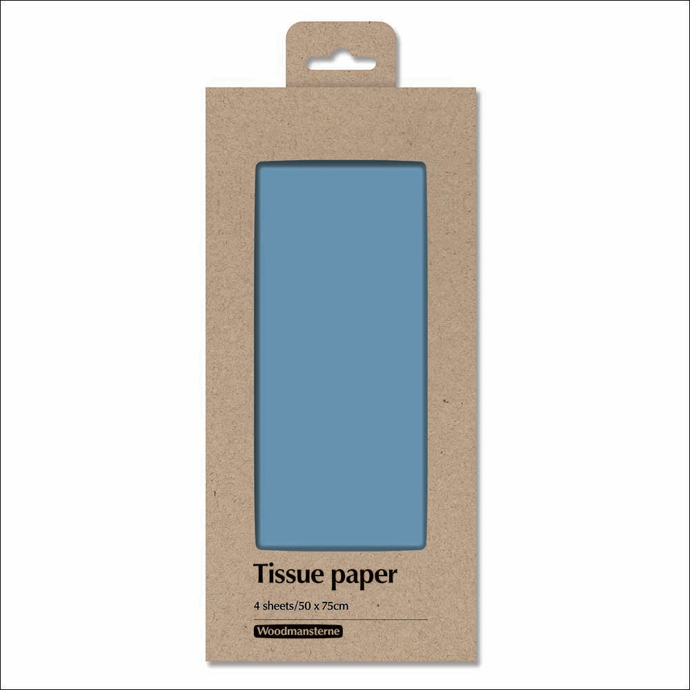 Classic Blue Tissue Paper Pack - 4 Sheets | Penny Black