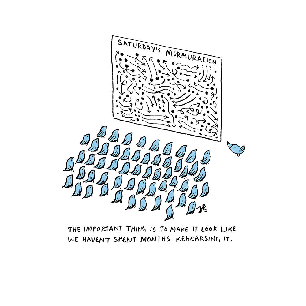 Saturday's Murmuration Plan Funny Card from Penny Black