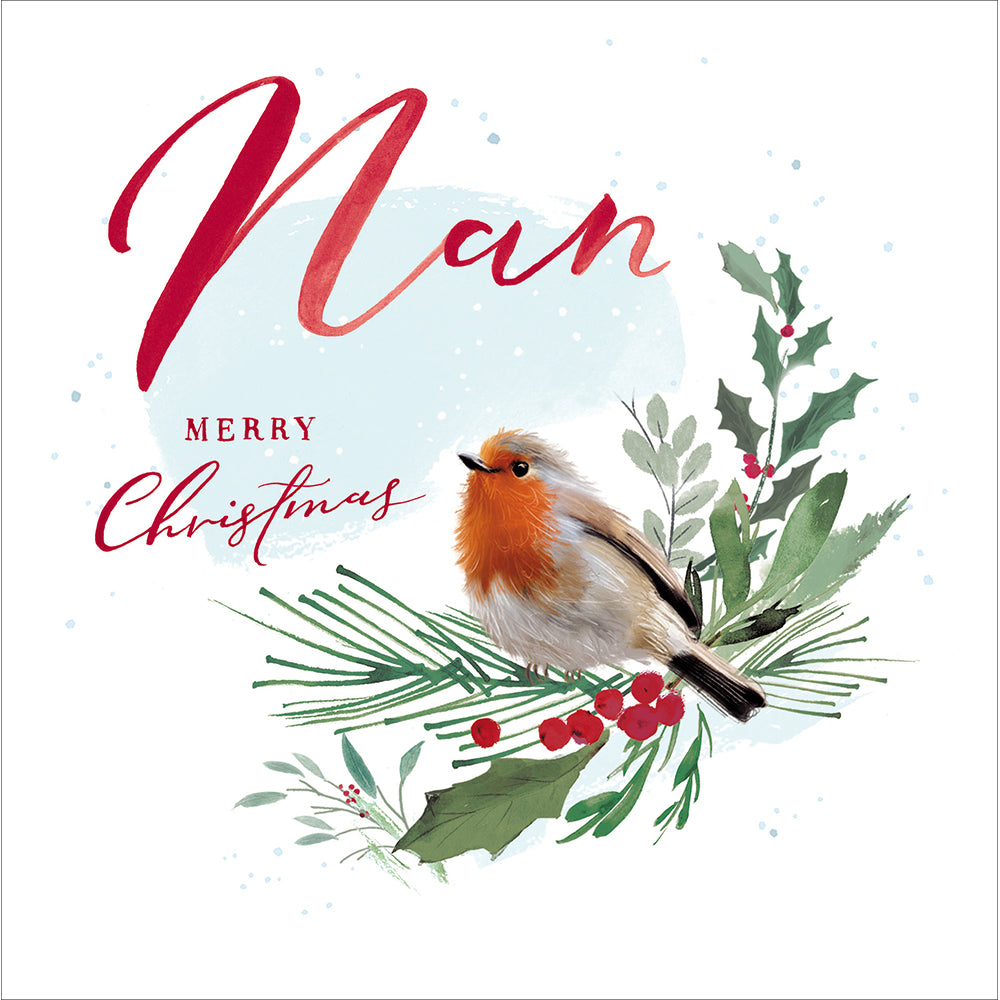 Seasonal Joy Fluffy Robin Nan Christmas Card By Penny Black