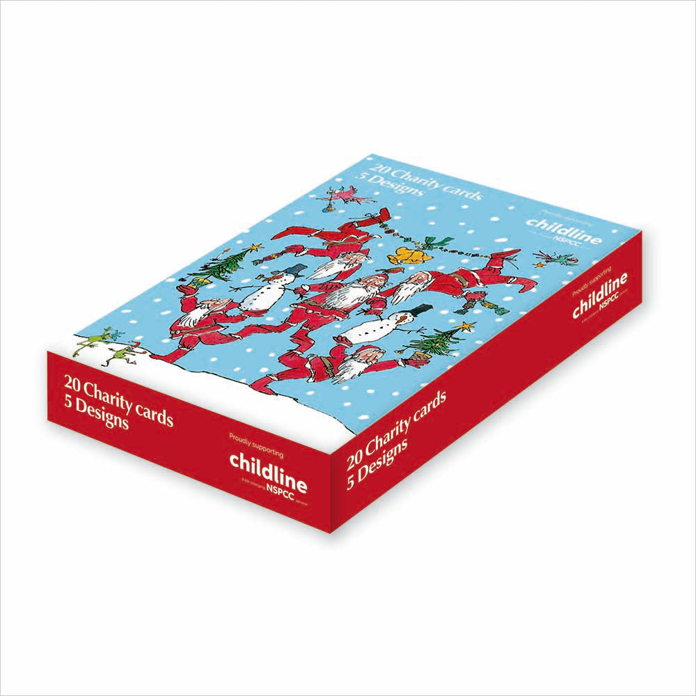Quentin Blake Childline Charity Christmas Card Box Of 20 - 2026 By Penny Black