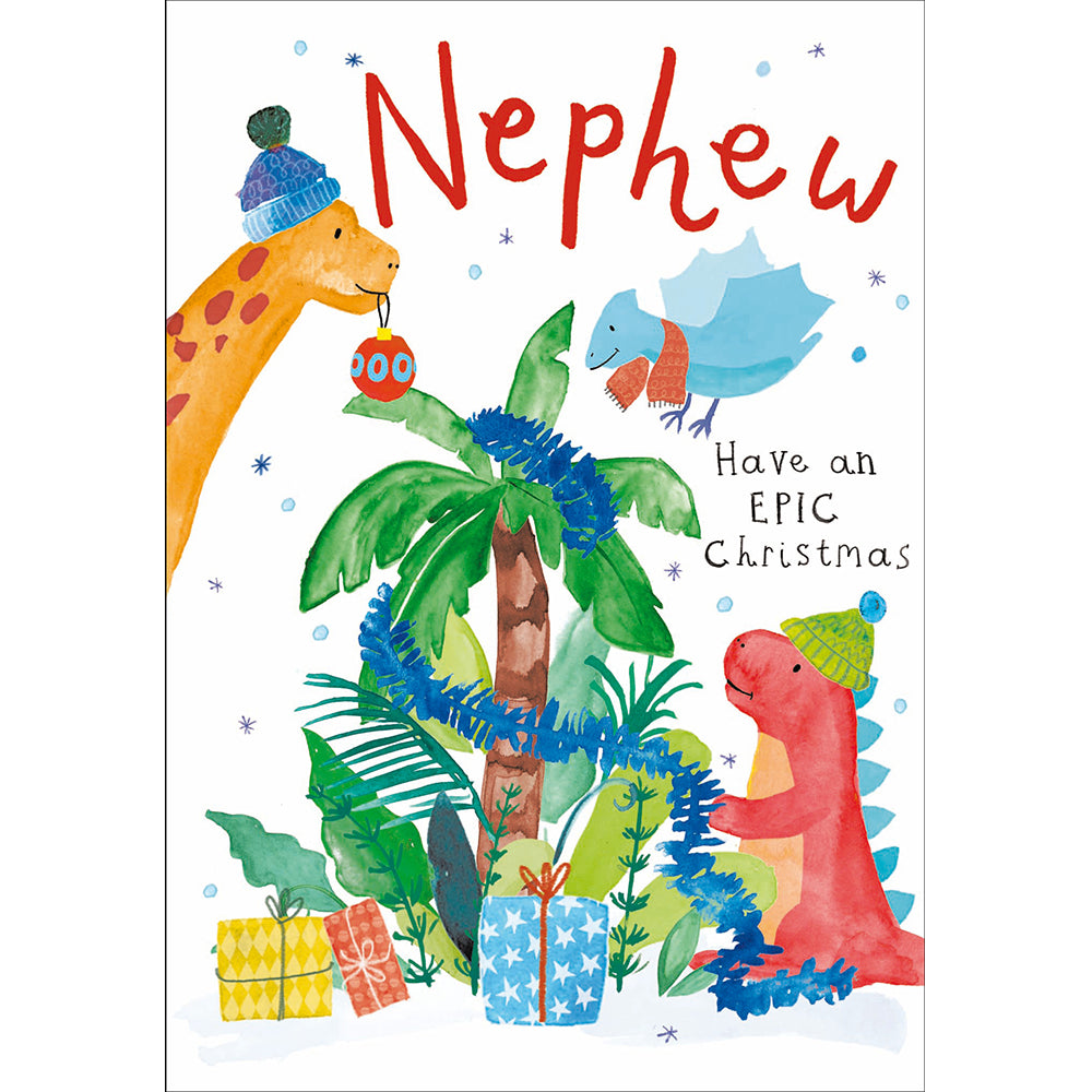 Nephew Jungle Animals Epic Christmas Card By Penny Black