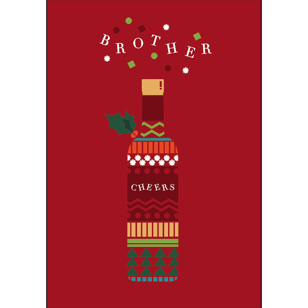 Christmas Tipple Collage Bottle Brother Card By Penny Black