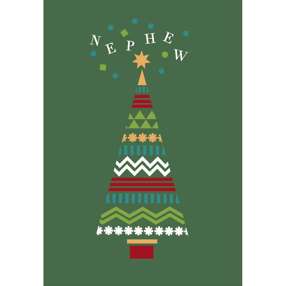 Christmas Wishes Collage Tree Nephew Card By Penny Black