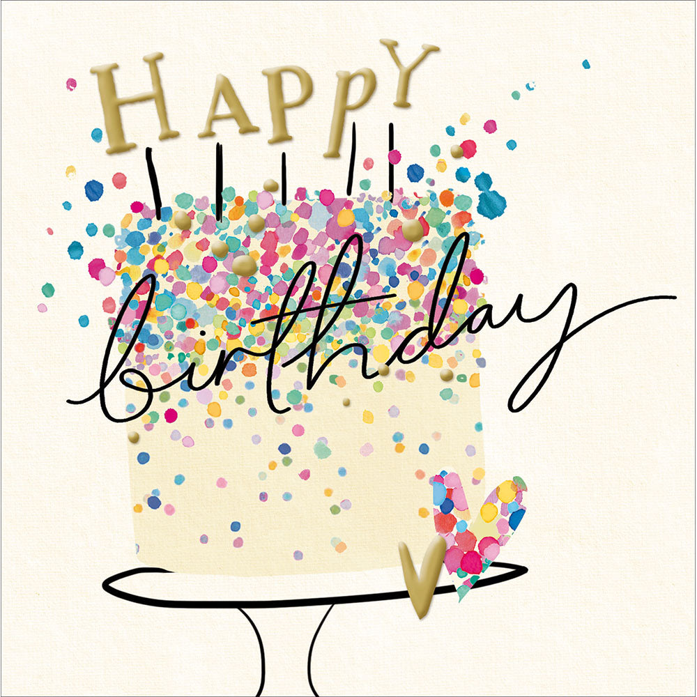 Confetti Cake On Stand Birthday Card from Penny Black