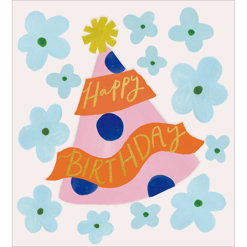 Polka Dot Party Hat Birthday Card from Penny Black
