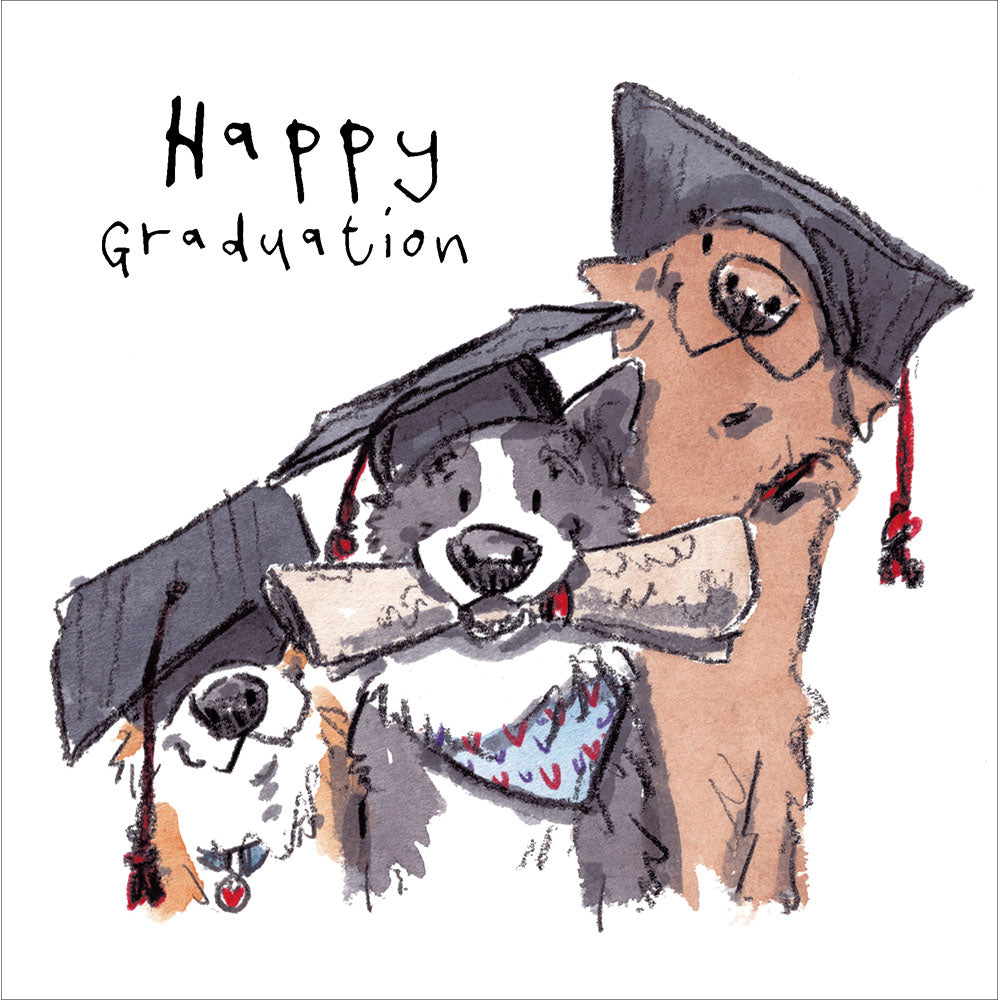 Clever Dogs Happy Graduation Card By Penny Black