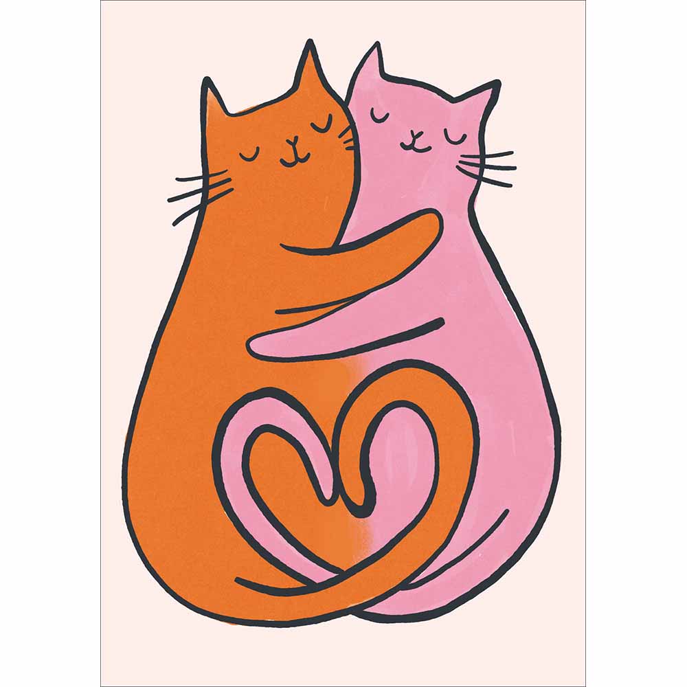 Heart Tails Loving Cats Card from Penny Black