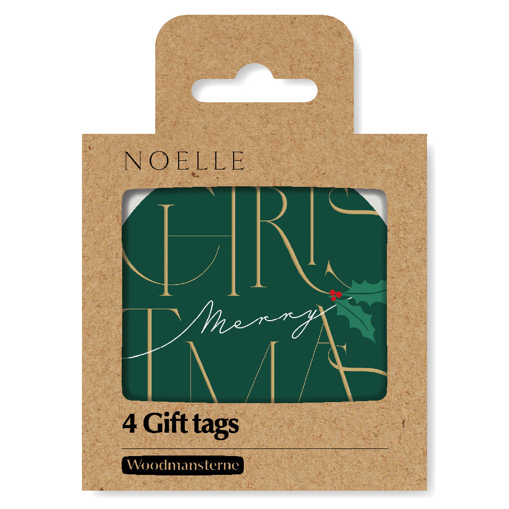 Noelle Green Christmas Gift Tags 4 Pack By Penny Black
