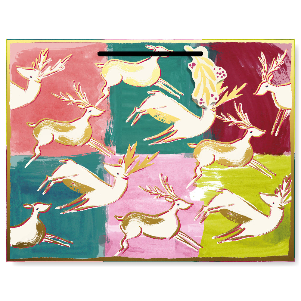 Fig & Fable Reindeer Christmas Landscape Gift Bag By Penny Black