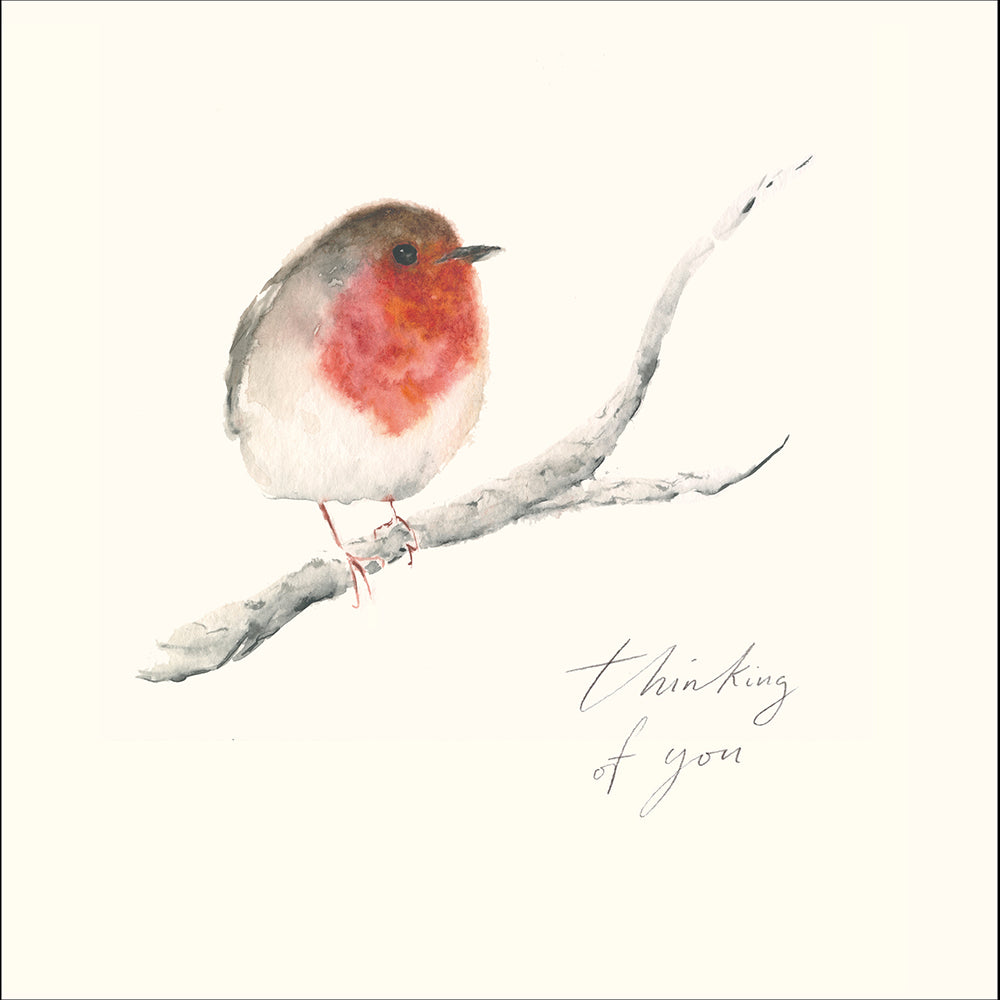 Christmas Robin Thoughts Thinking Of You Card By Penny Black