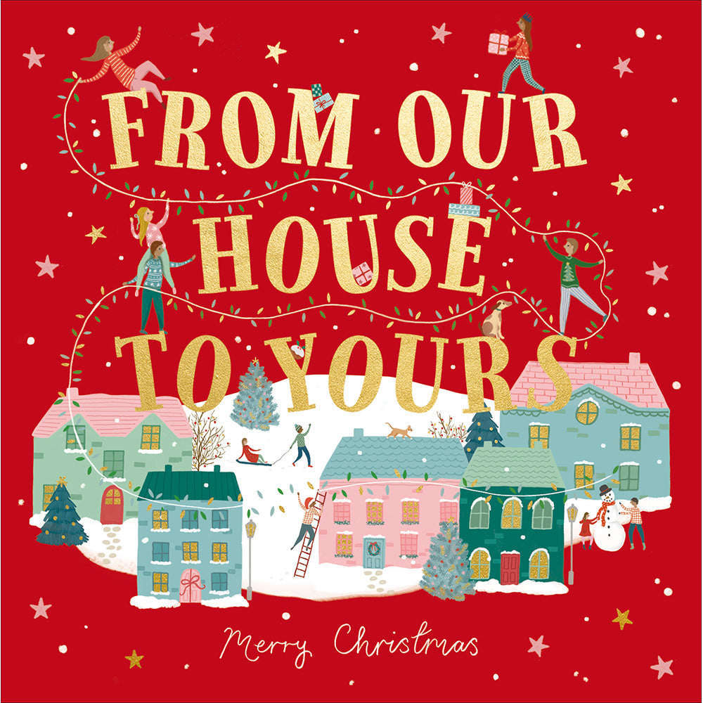 Light Up The Season Village From Our House To Yours Christmas Card By Penny Black