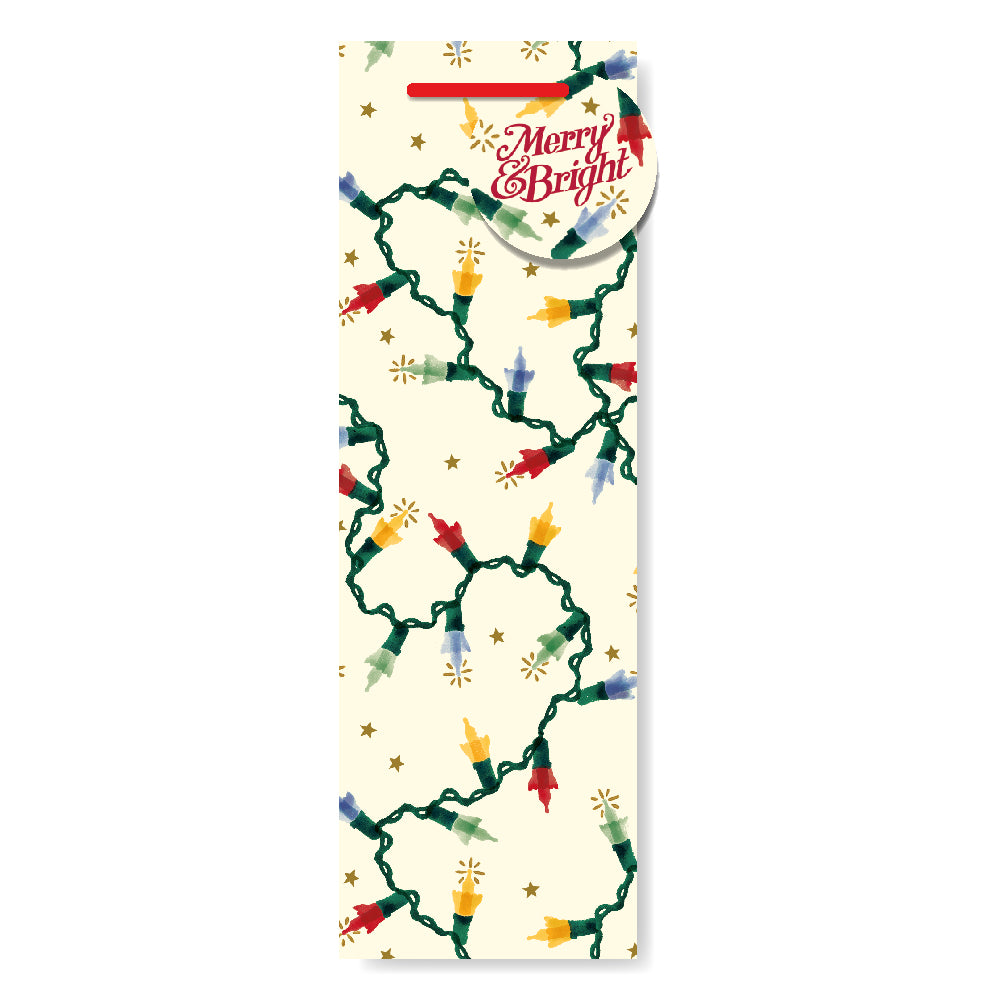 Emma Bridgewater Christmas Fairy Lights Bottle Gift Bag By Penny Black
