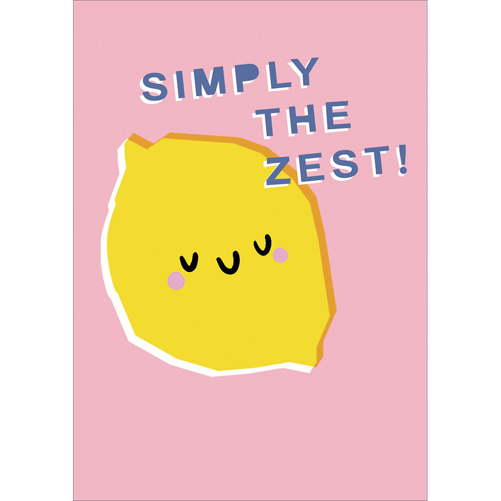 Simply The Zest Pink Background Card from Penny Black