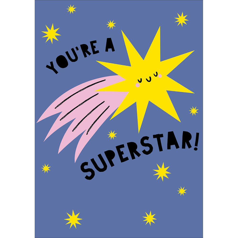 You're A Superstar Pink Trails Card from Penny Black