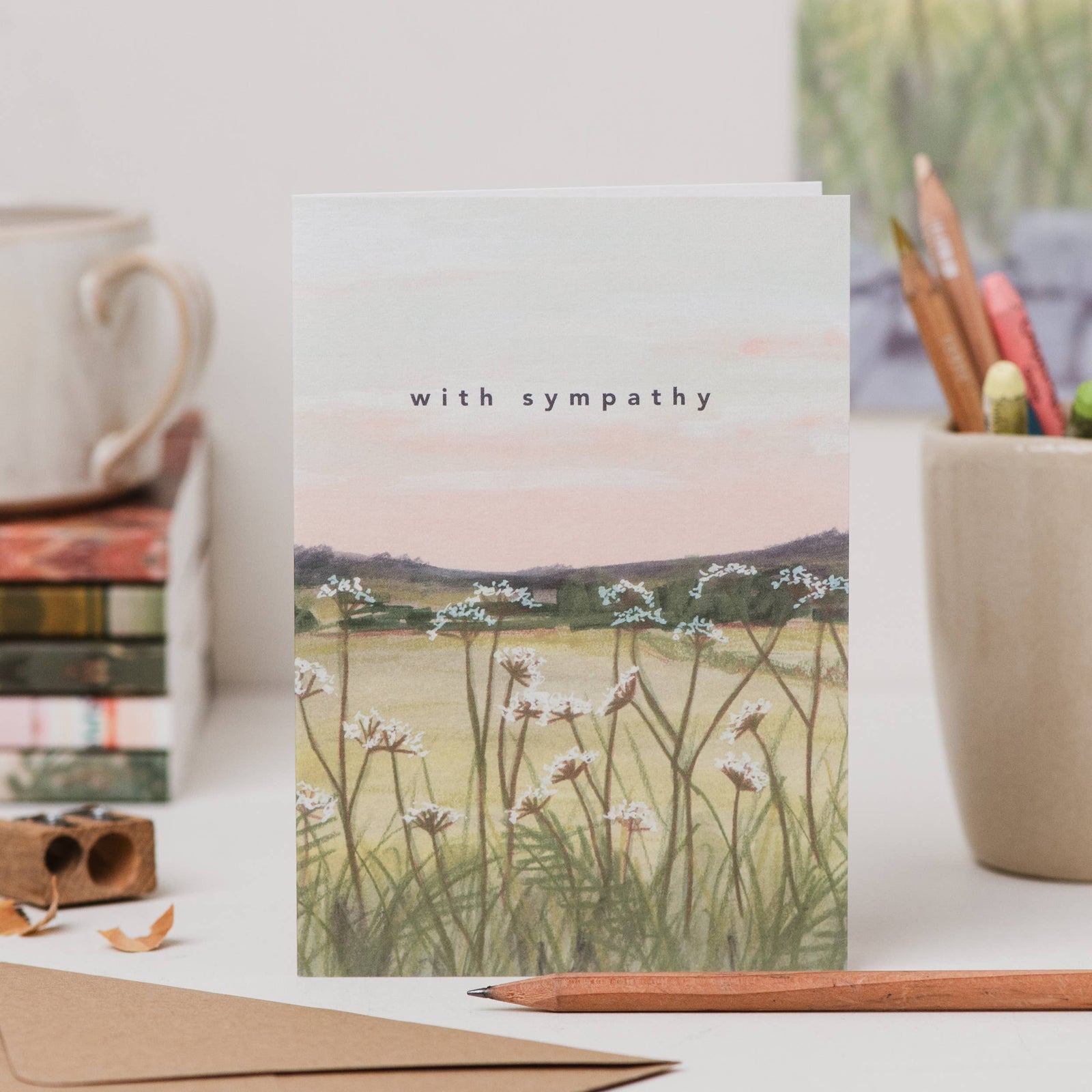 Country Sunset With Sympathy Card by joy jen studio at penny black