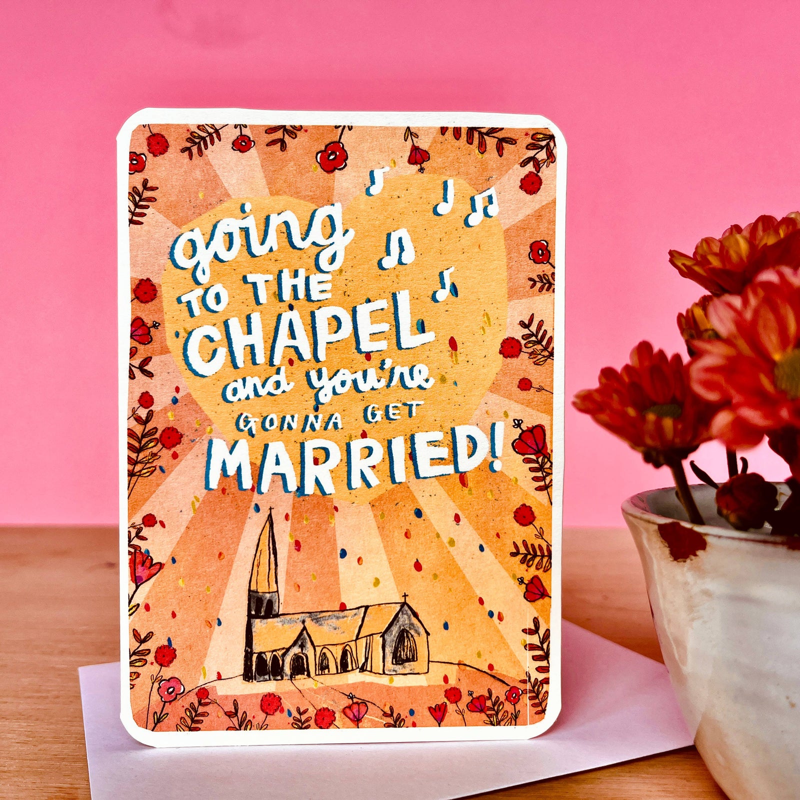 Going To The Chapel Wedding Card by laura skilbeck at penny black