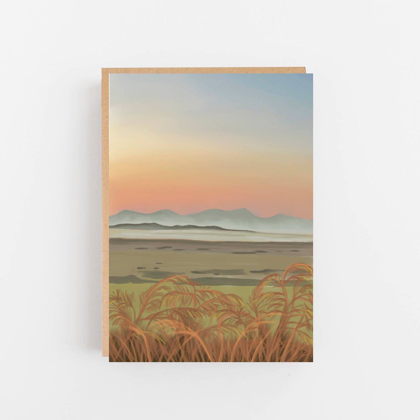 Scottish Islands Sunset Art Card by penny black