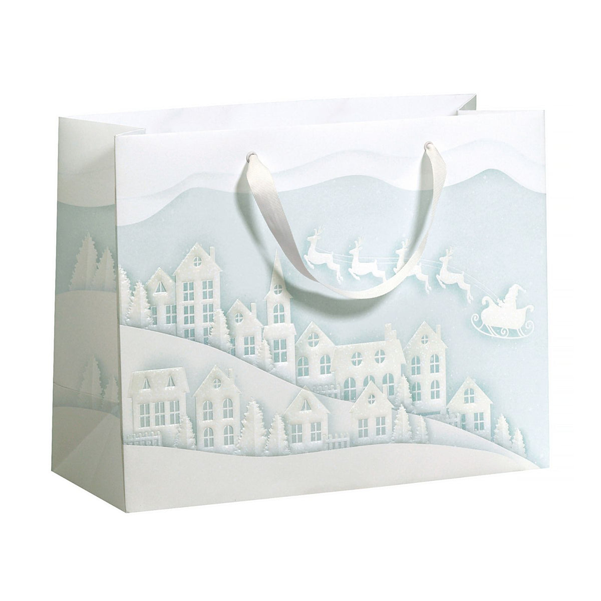 Santa&#39;s Town Small Christmas Gift Bag By Penny Black