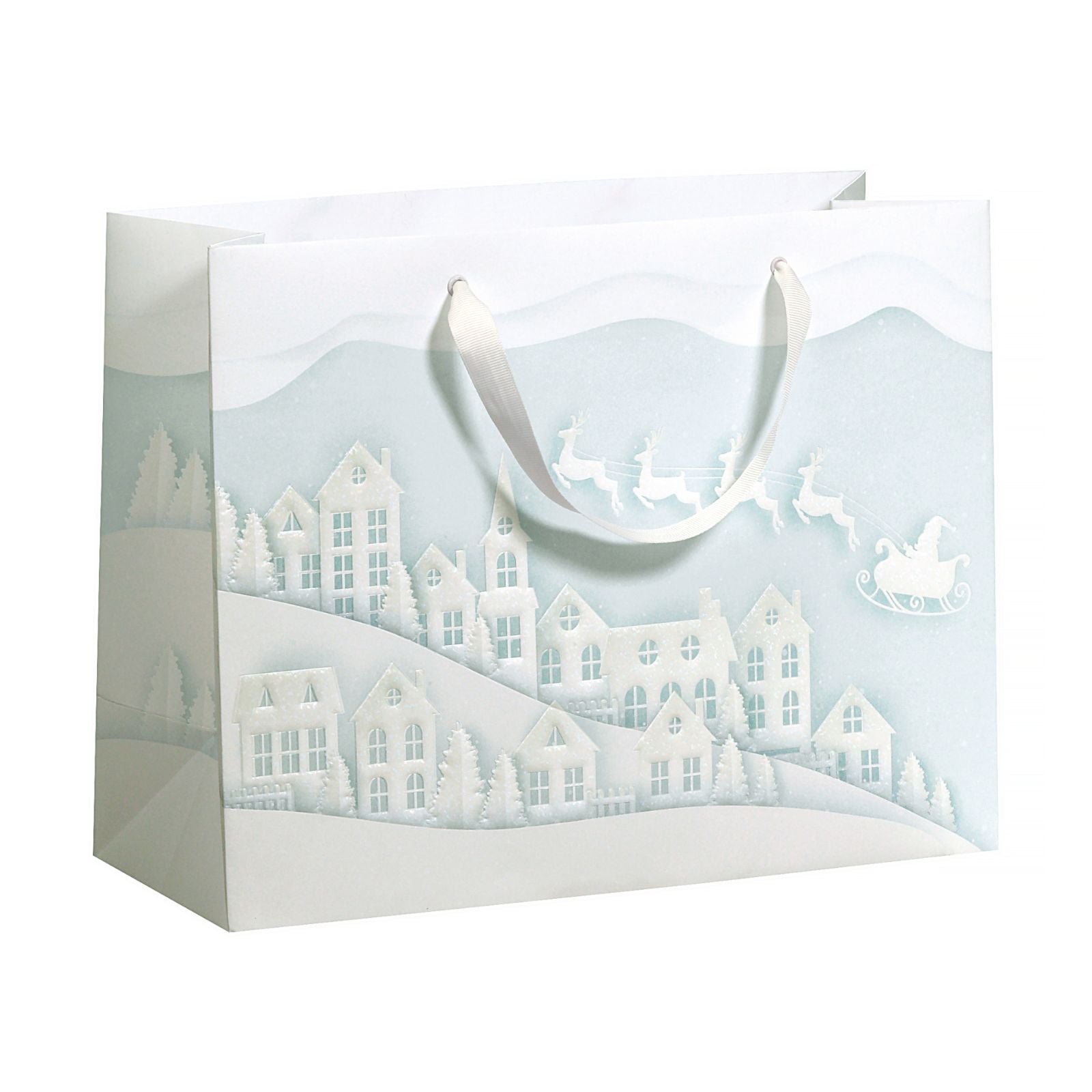 Santa's Town Small Christmas Gift Bag By Penny Black