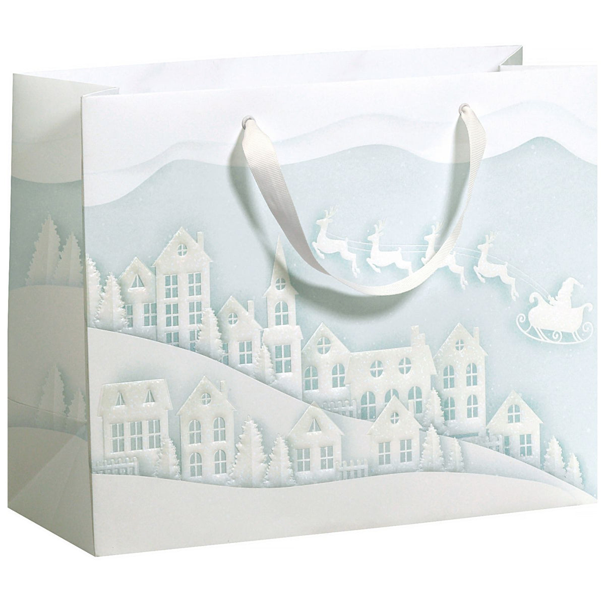 Santa&#39;s Town Large Christmas Gift Bag By Penny Black