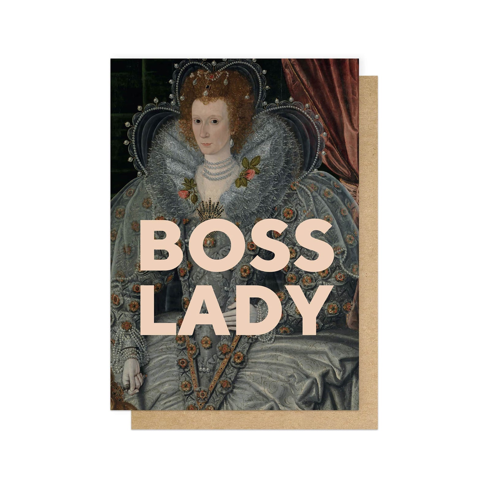 Boss Lady Funny Art Card by penny black