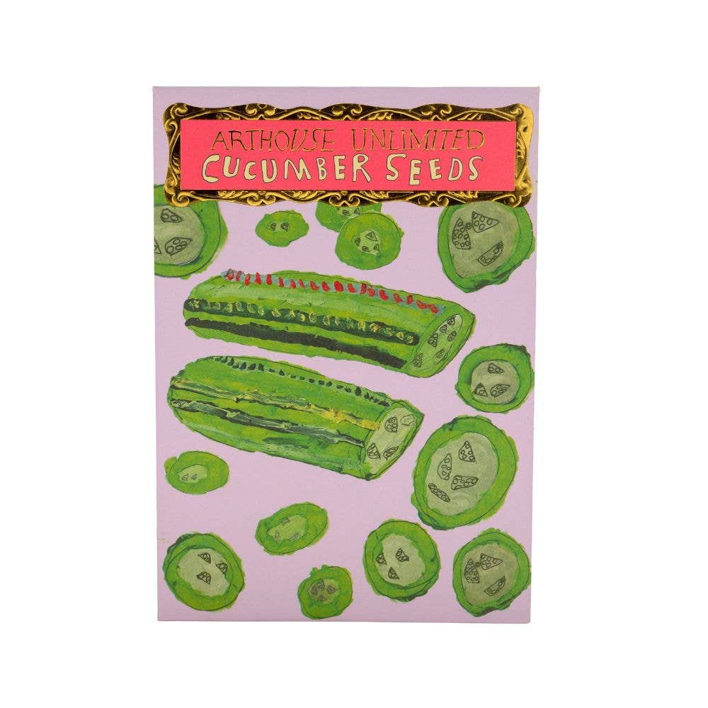 Jolly as a Cucumber Seed Packet by arthouse unlimited at penny black