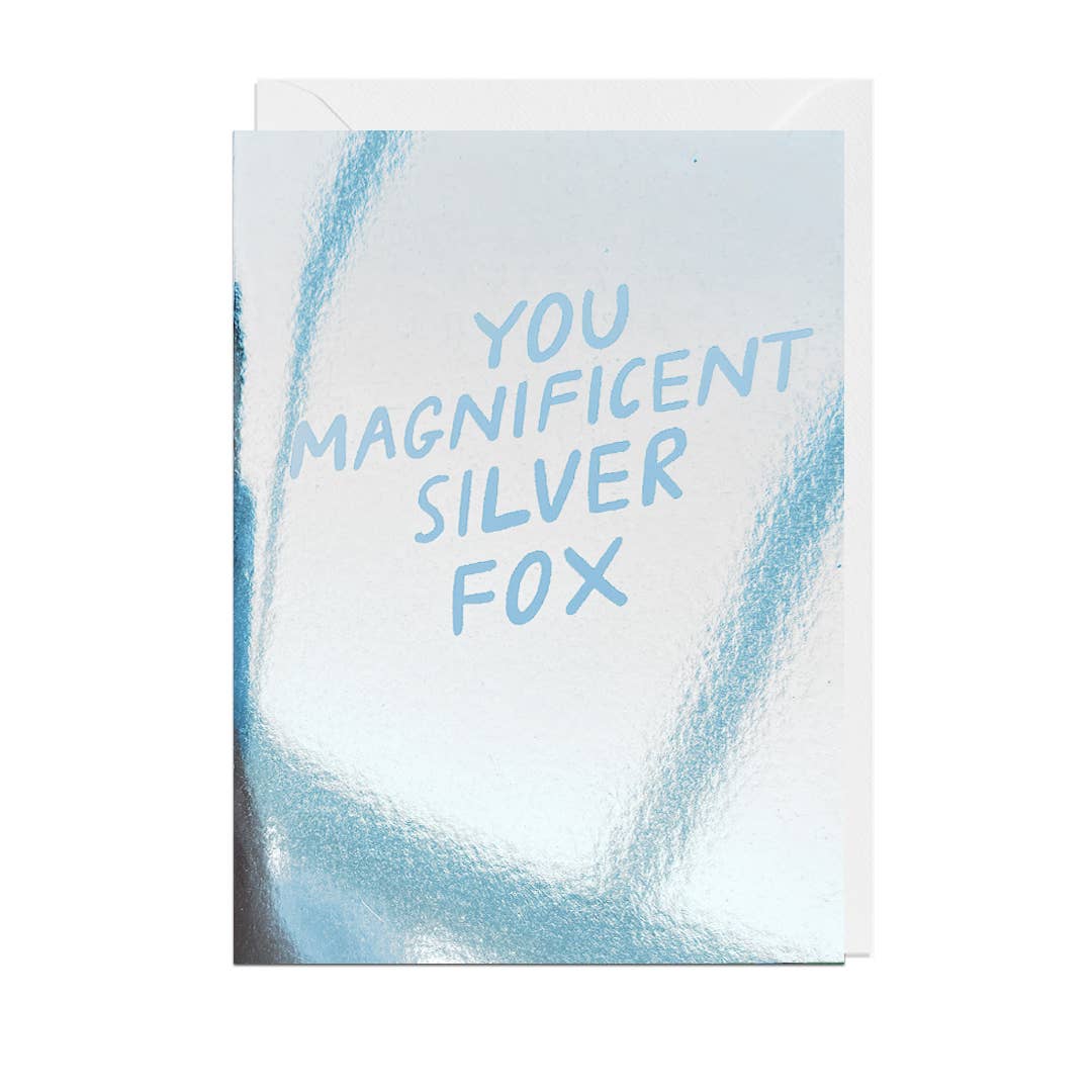 Magnificent Silver Fox Valentine's Day Card by penny black