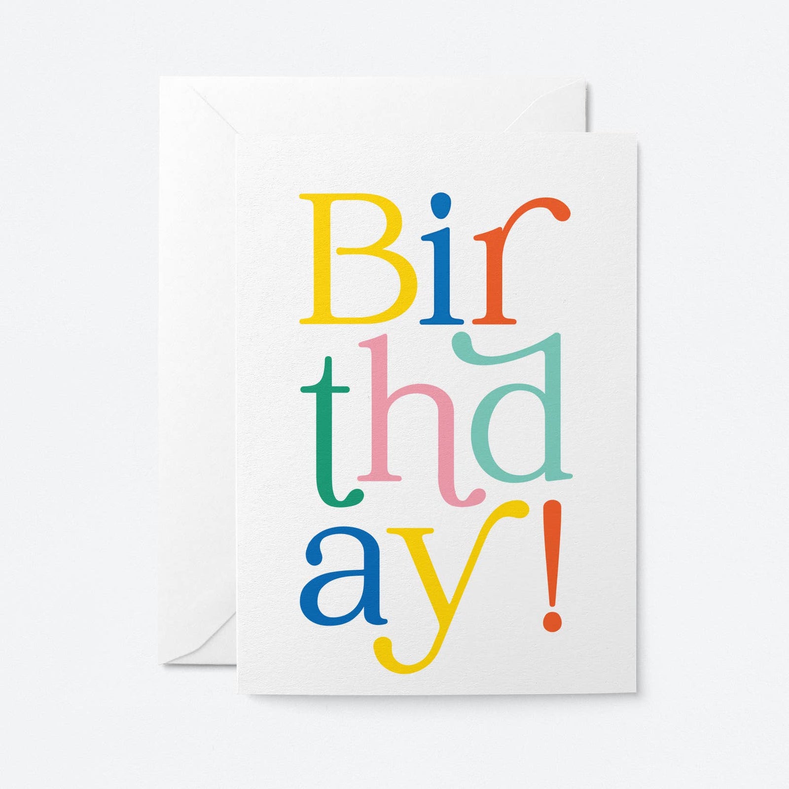 Birthday! Primary Script Card by graphic factory at penny black