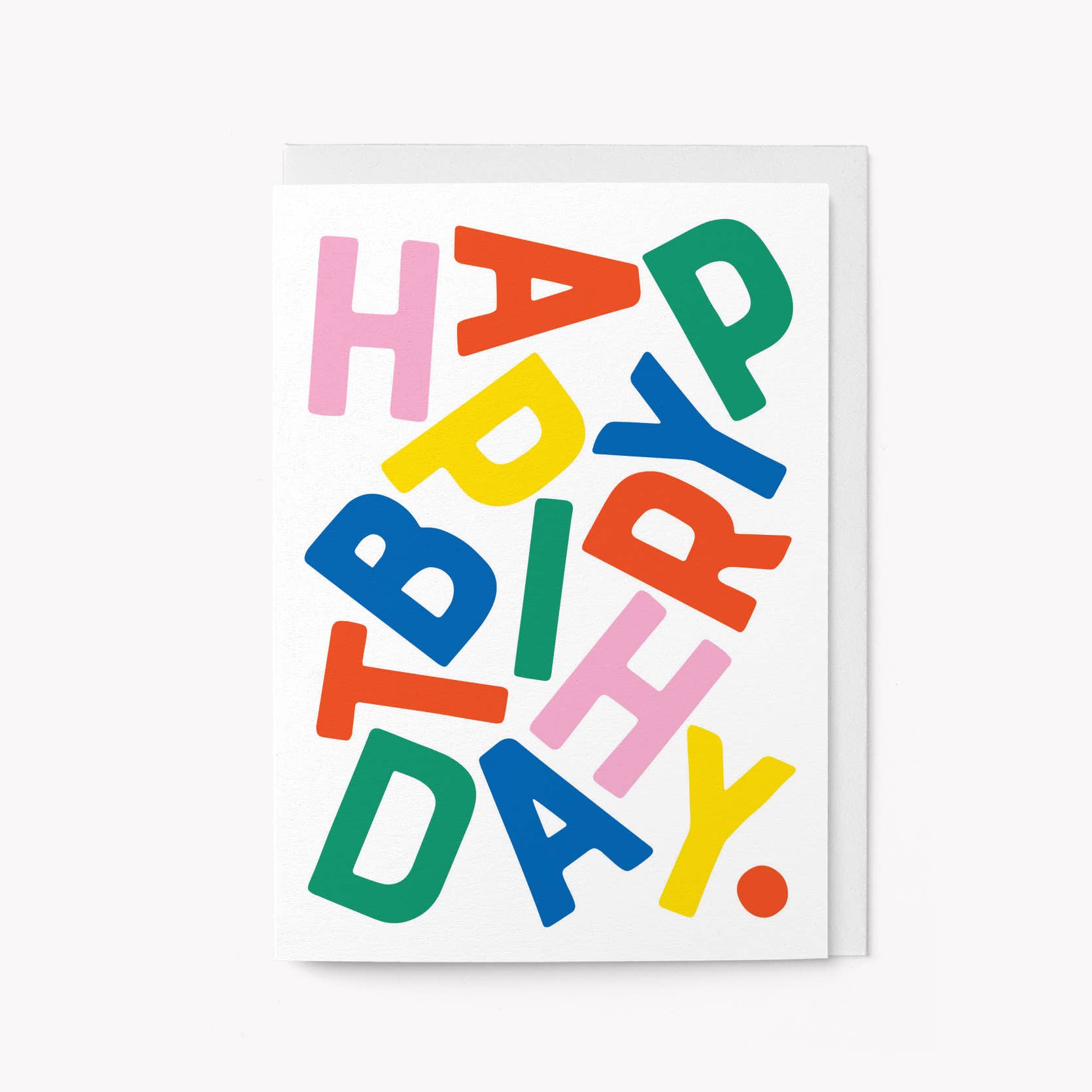 Happy Birthday Primary Blocks Card by graphic factory at penny black
