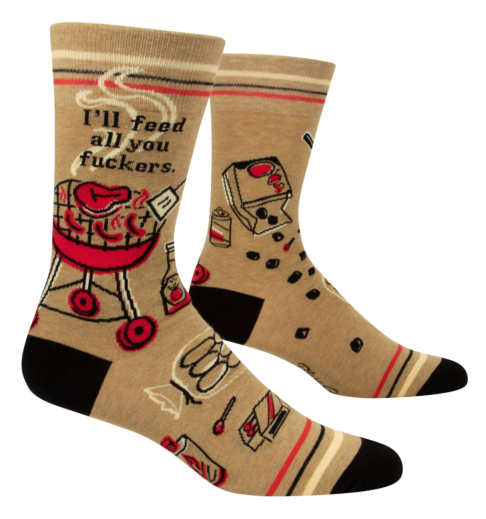 Feed You Fuckers Men's Socks by blue q at penny black