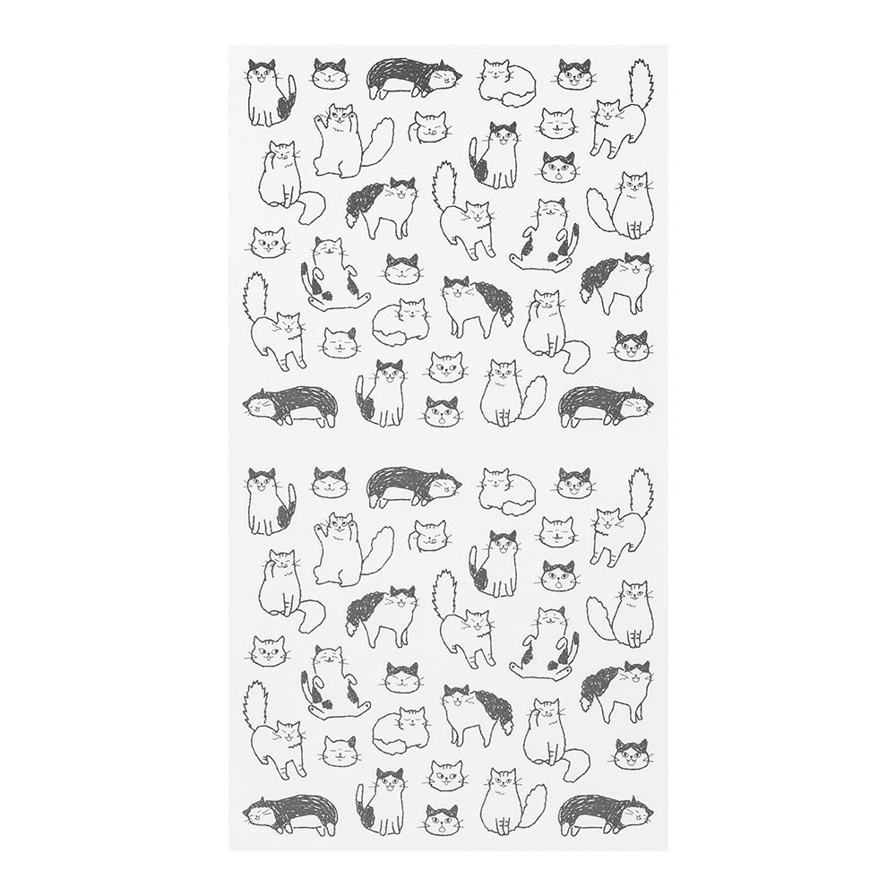 Midori 2594 Sticker Collection Set - Chat Cat By Penny Black