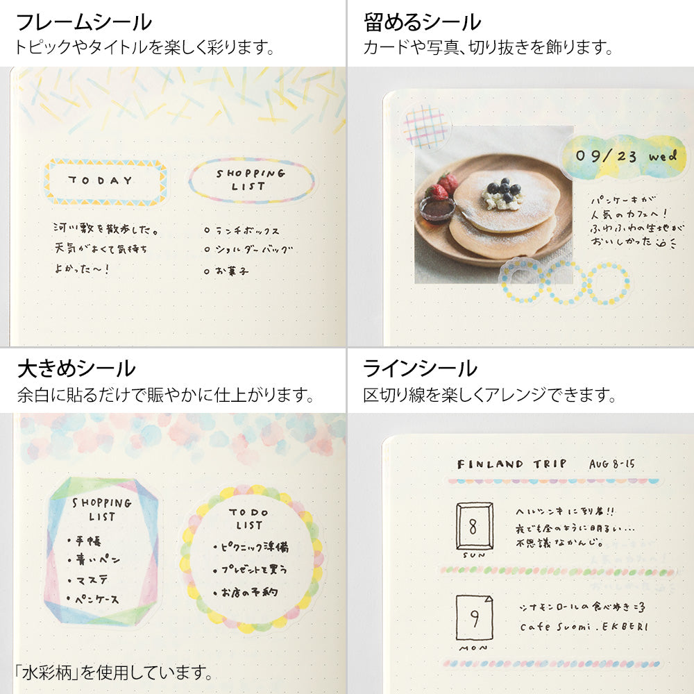 Yuru Log Decoration Stickers Set - Forest Animals By Penny Black