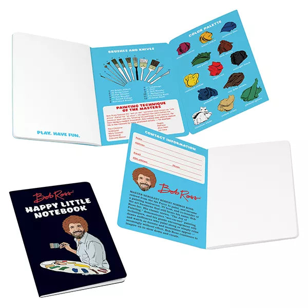 Bob Ross Happy Little Notebook By Penny Black
