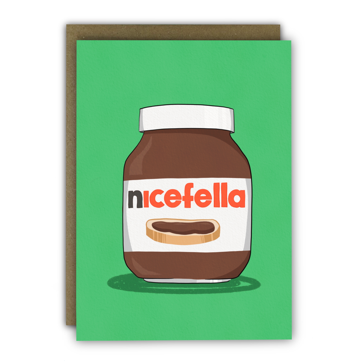Nice Fella Hazelnut Spread Funny Card by penny black