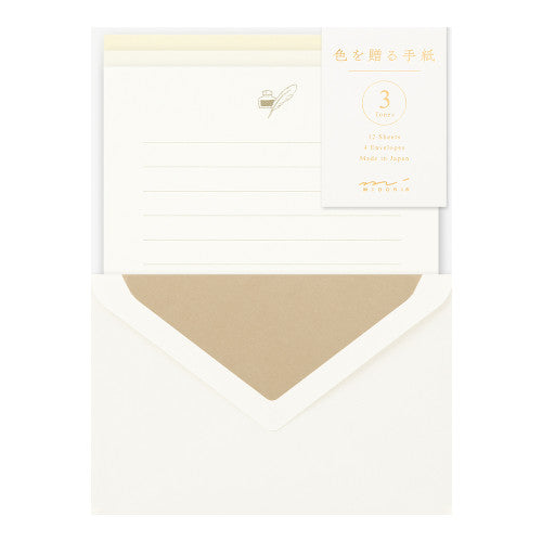 Midori Letter Set 914 - Giving Color Of White By Penny Black