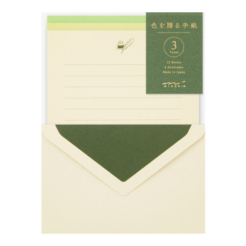 Midori Letter Set 916 - Giving Color Of Green By Penny Black