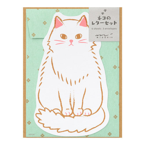 Midori Letter Set 924 - Die Cut Cat By Penny Black