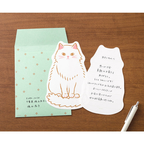 Midori Letter Set 924 - Die Cut Cat By Penny Black