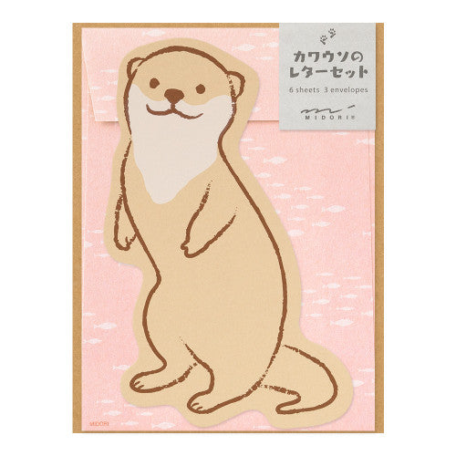 Midori Letter Set 927 - Die Cut Otter By Penny Black