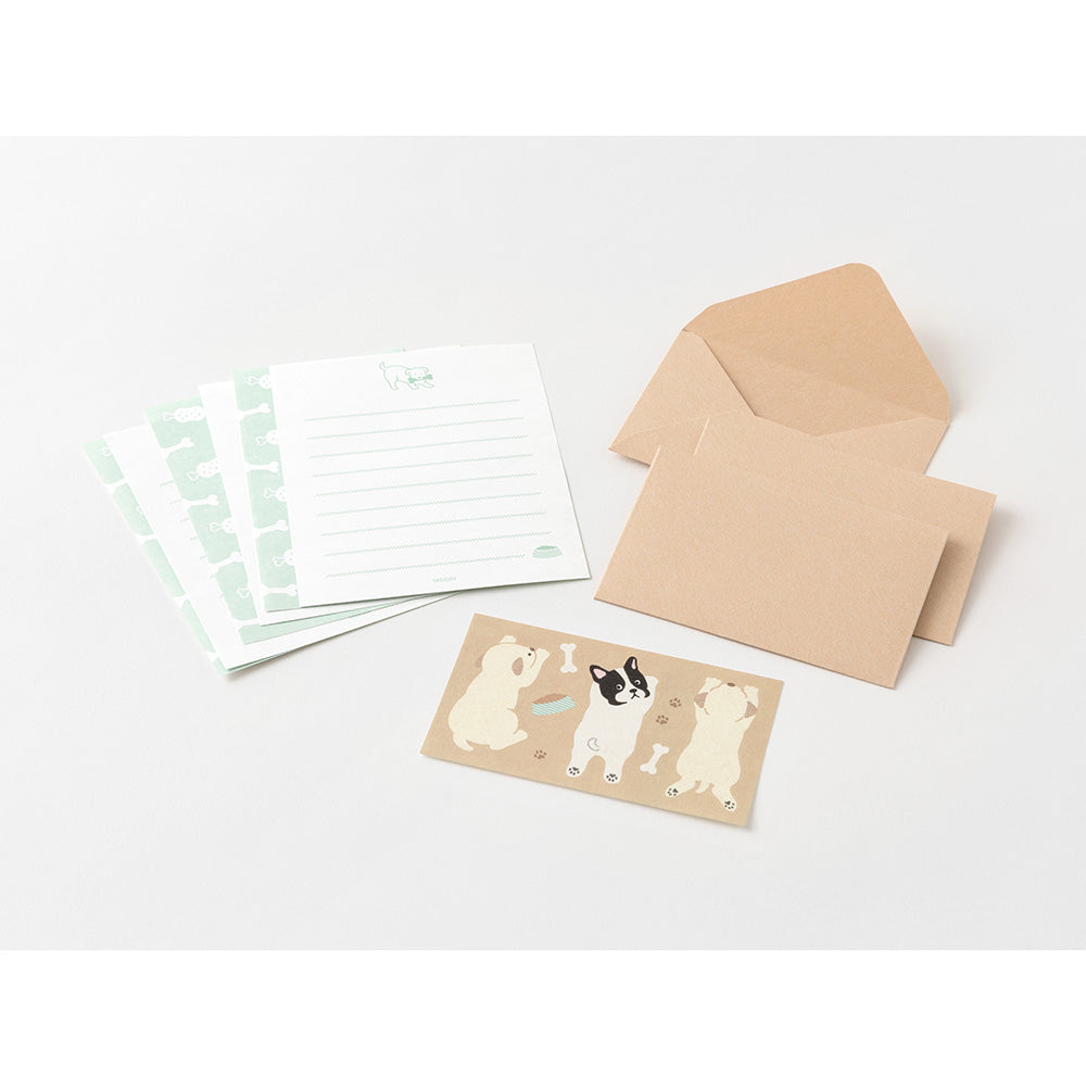 Midori Mini Letter Writing Paper &amp; Envelope Set - Hungry Dog By Penny Black