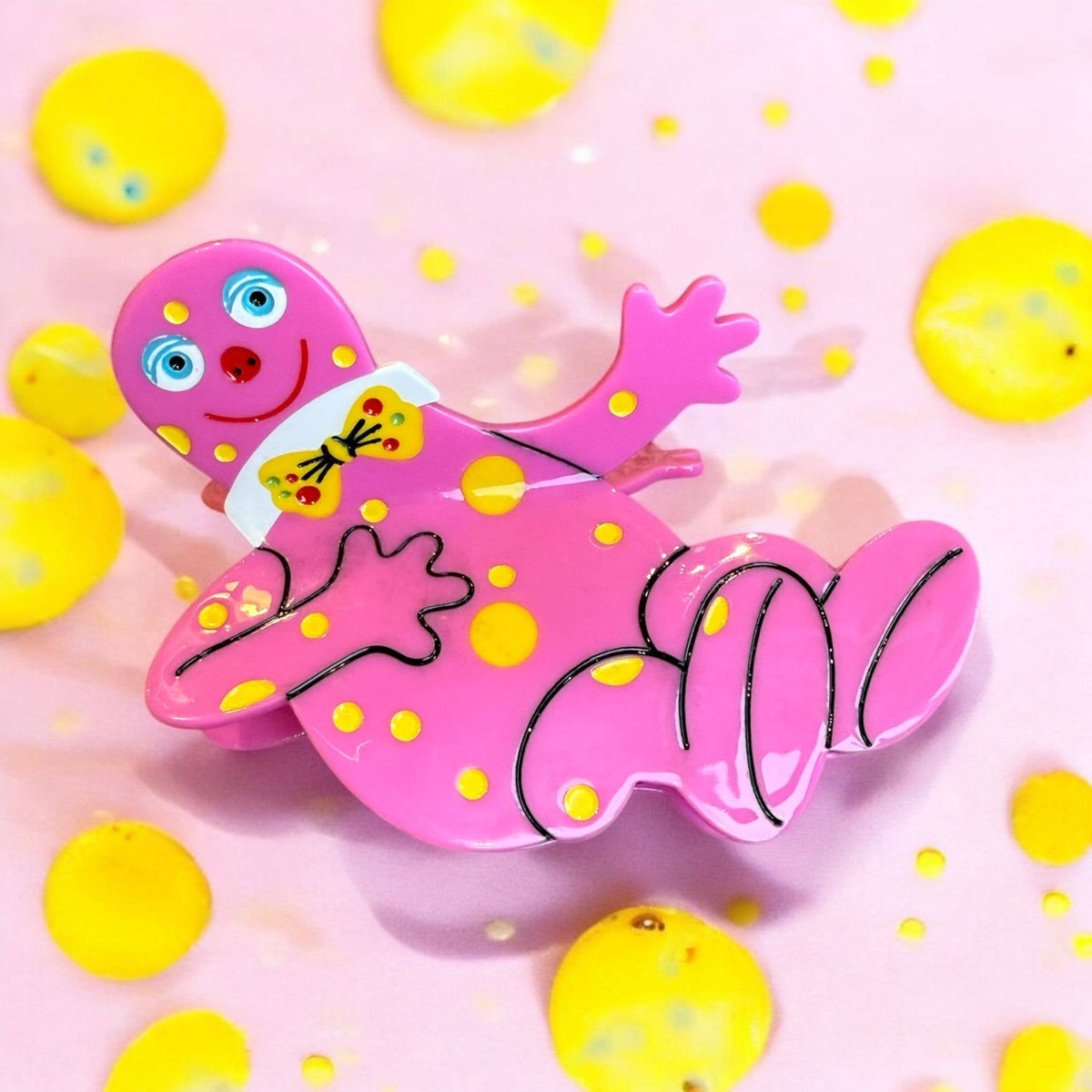 Mr Blobby 90s Hair Claw by penny black