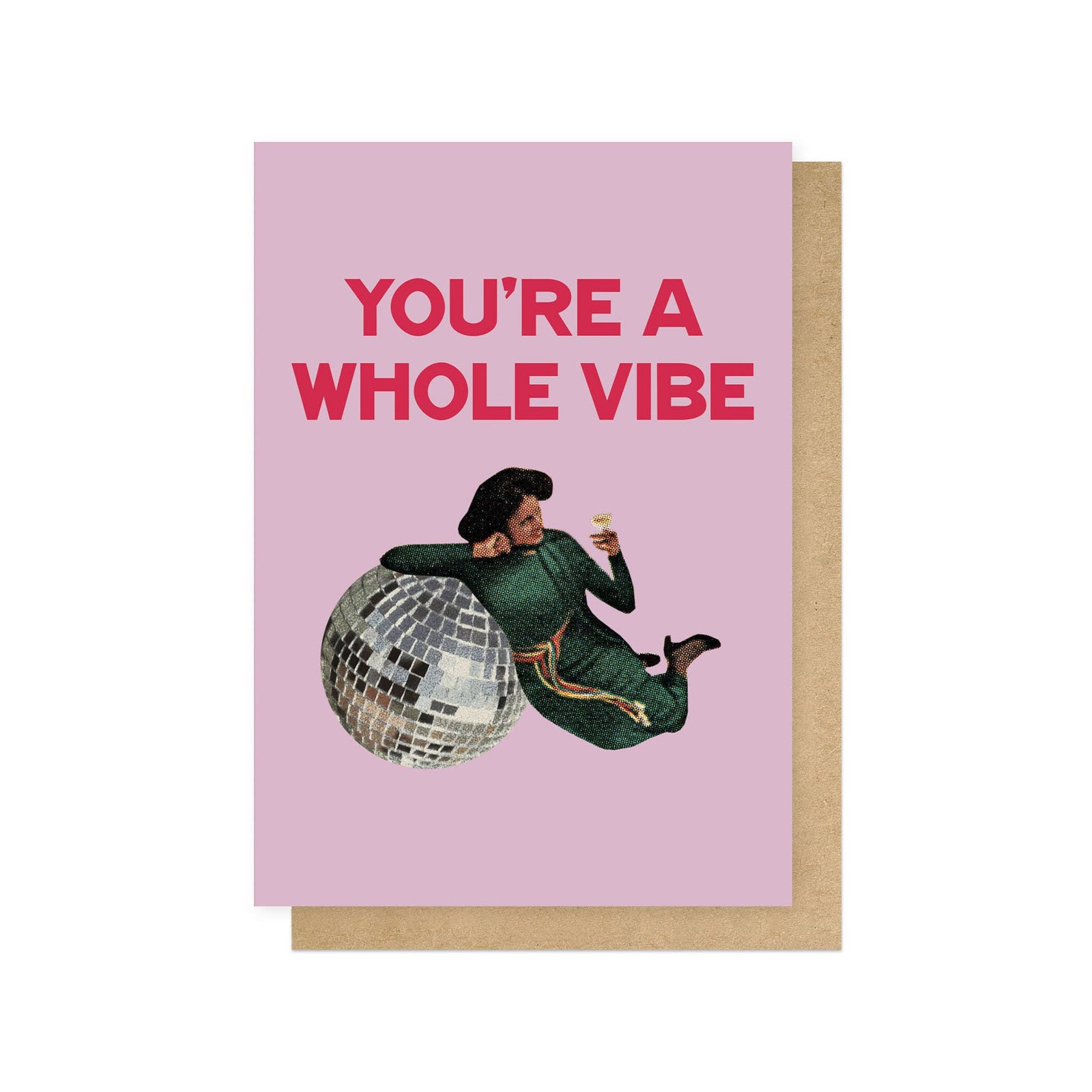 You're a Whole Vibe Funny Card by penny black