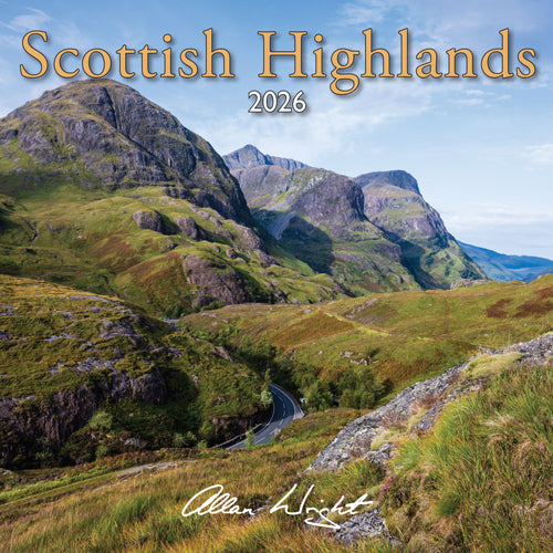 Allan Wright Scottish Highlands 2026 Calendar By Penny Black