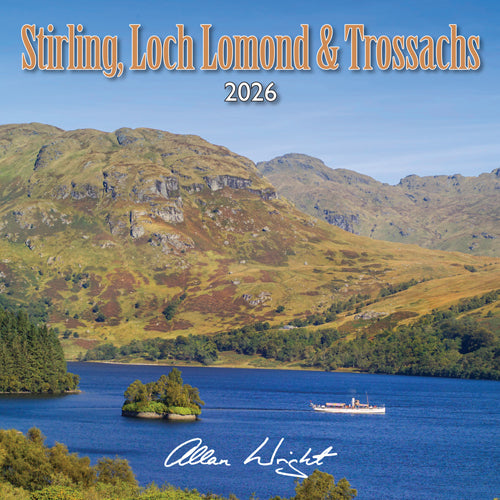 Allan Wright Stirling, Loch Lomond &amp; The Trossachs 2026 Calendar By Penny Black
