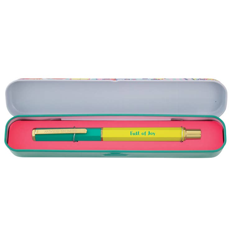 Arthouse Unlimited Full Of Joy Pen Gift Tin By Penny Black